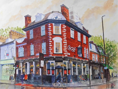  Painting the pubs of London  The Hen and Chickens  Islington